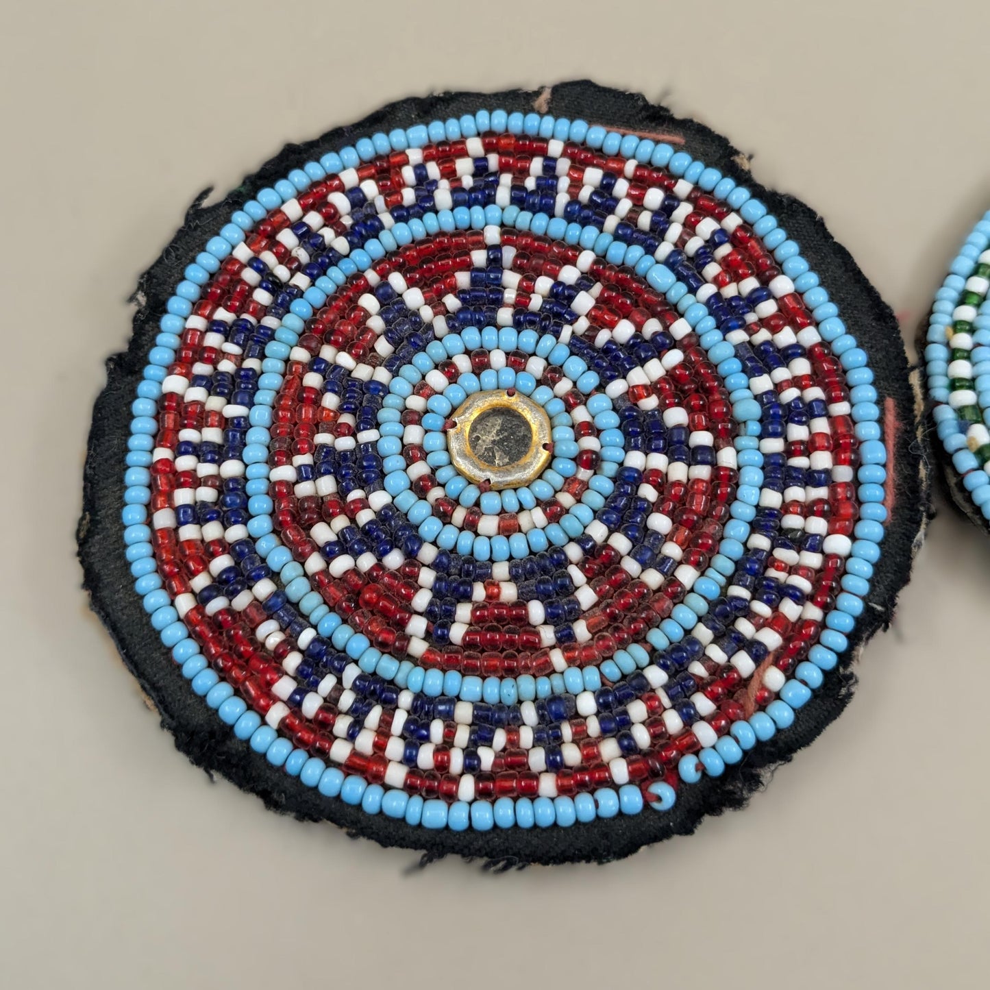 Vintage Beaded Tribal Gul Flowers Kuchi Non-Matching Patches (16721)