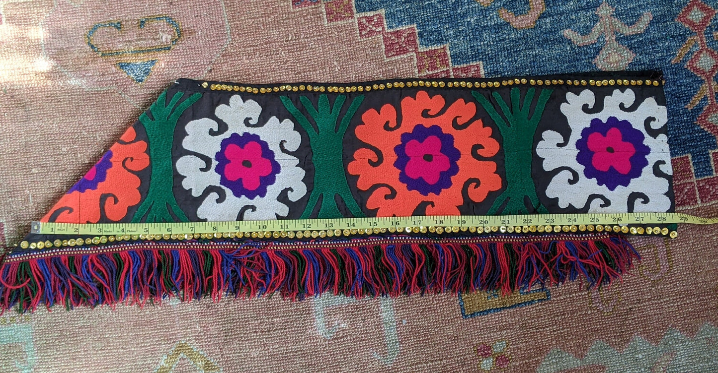 Uzbek Suzani Saya Saye Gosha Textile Segusha Central Asian Embroidery (#14287)