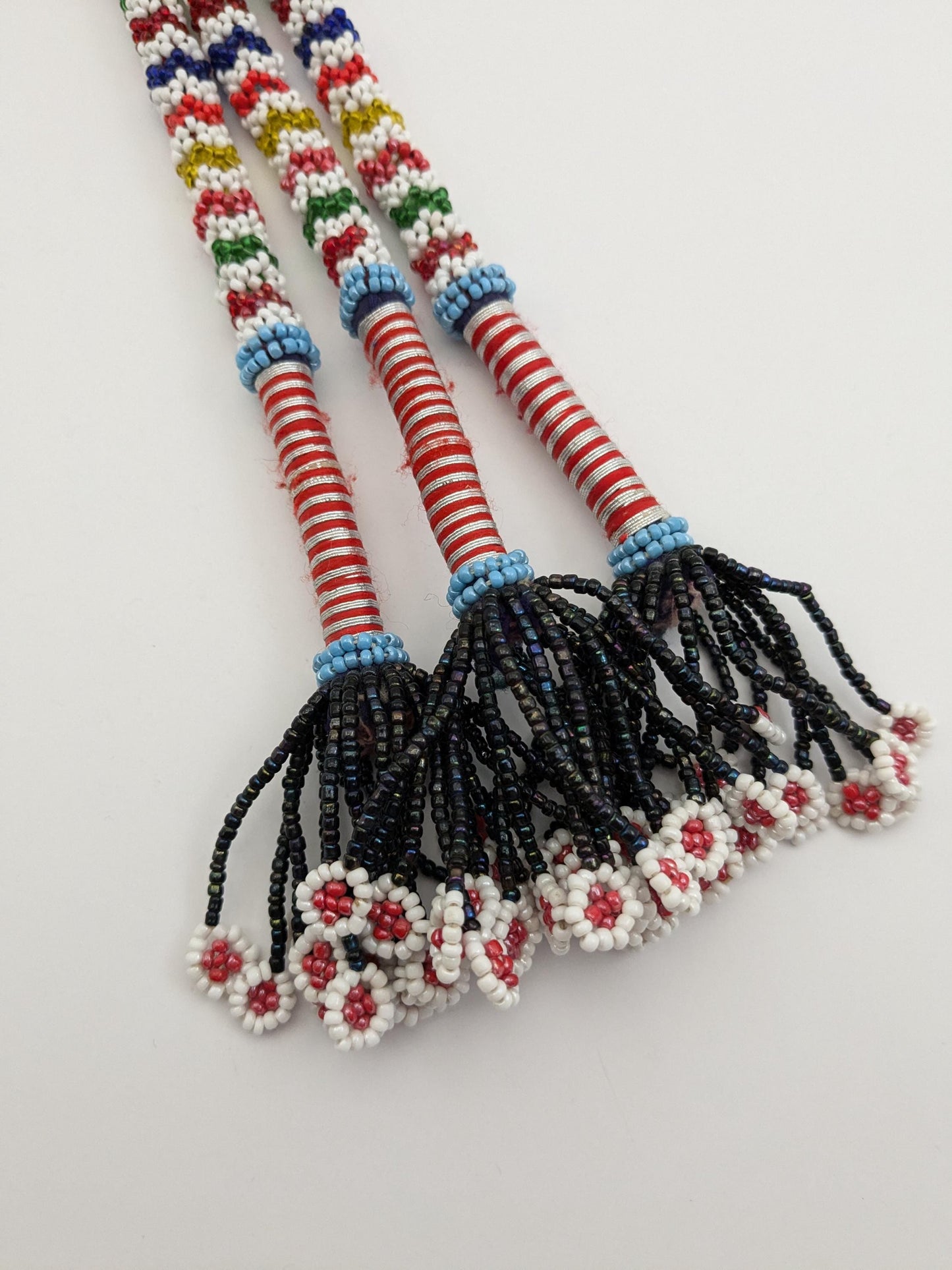 Beaded Tribal Tassel from Baluchistan Ethnic Adornment 11.5" (17161)