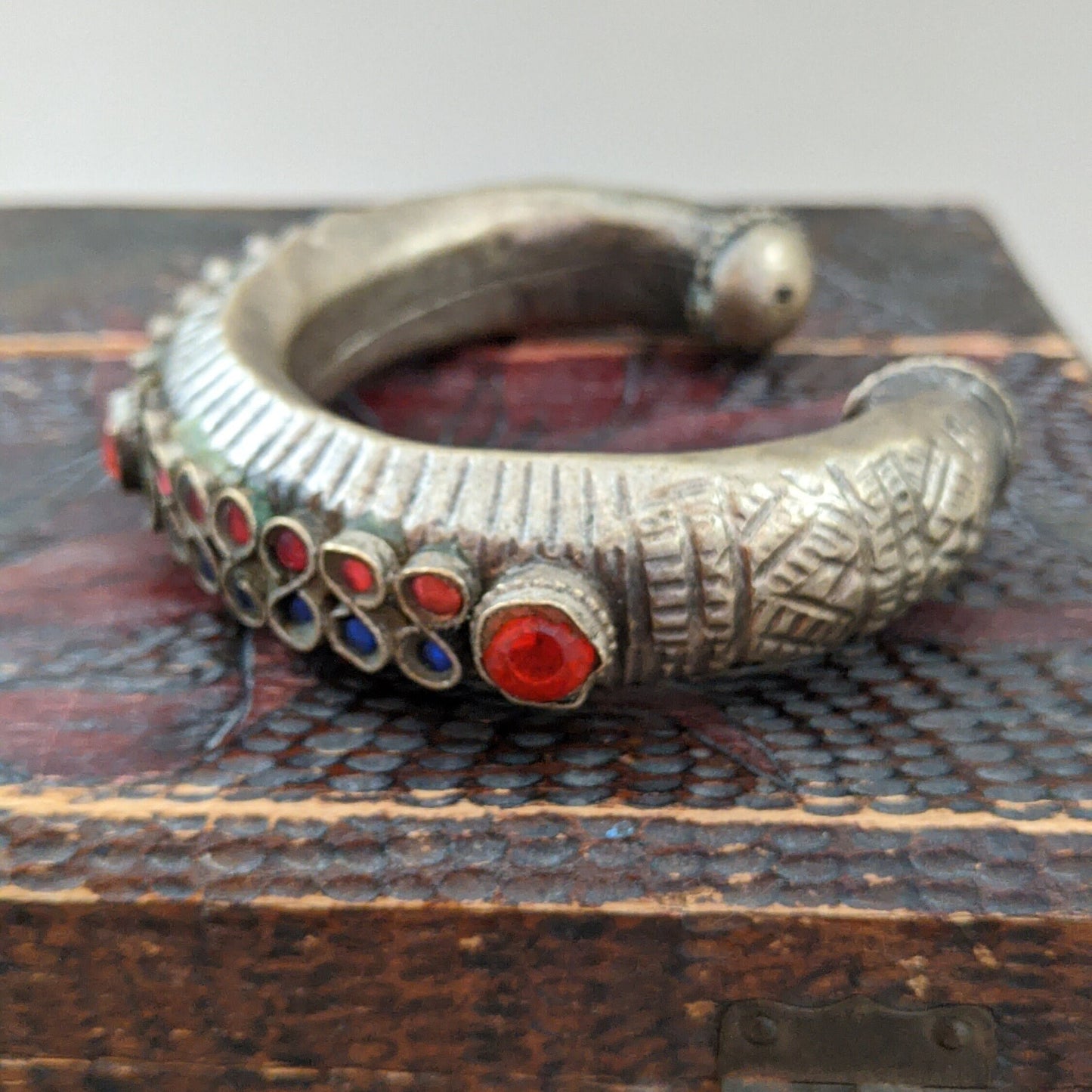 Vintage Tribal Cuff from Baluchistan C-Shape Jewelry 6.25" Wrist (15559)