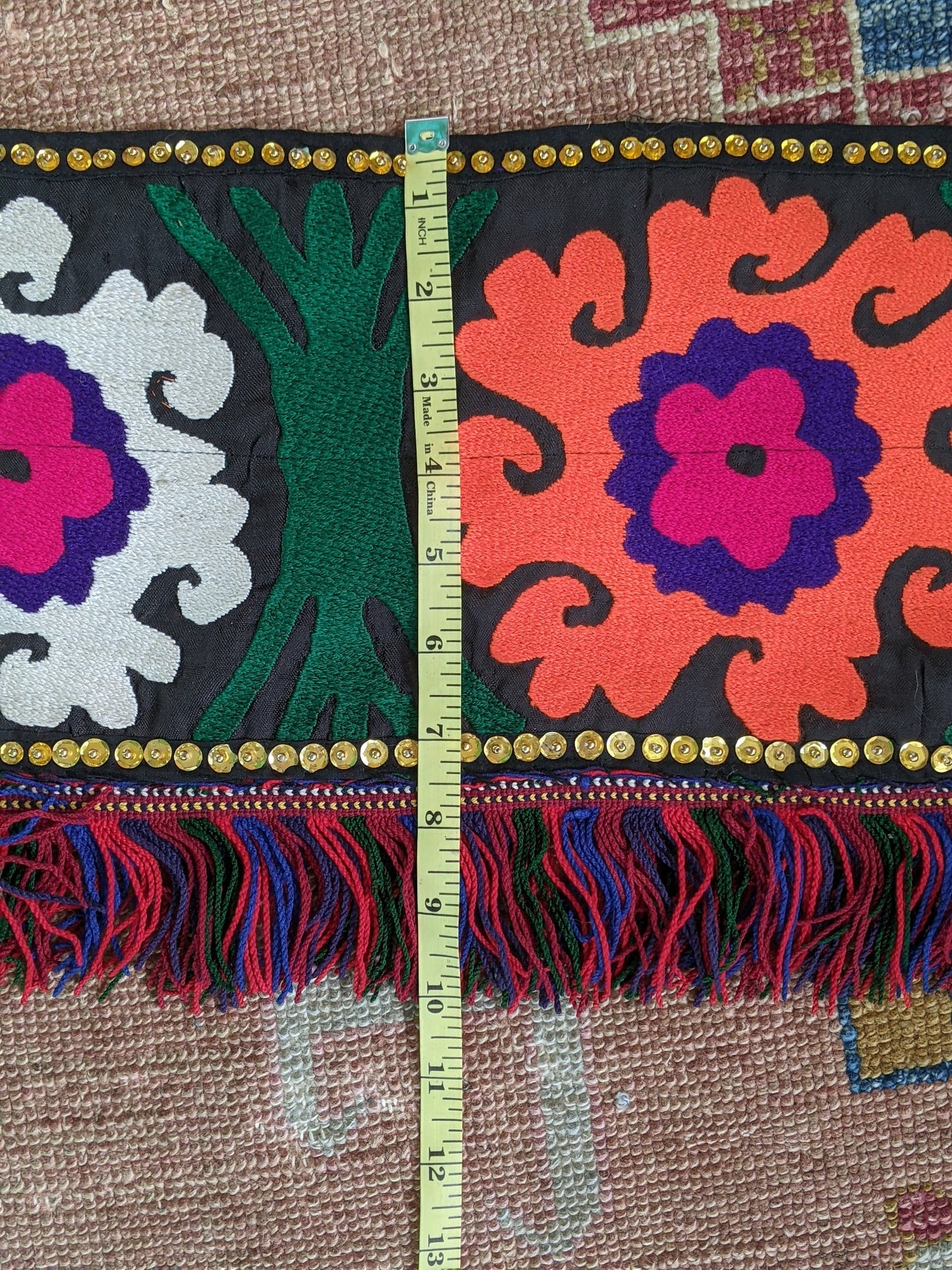 Uzbek Suzani Saya Saye Gosha Textile Segusha Central Asian Embroidery (#14287)