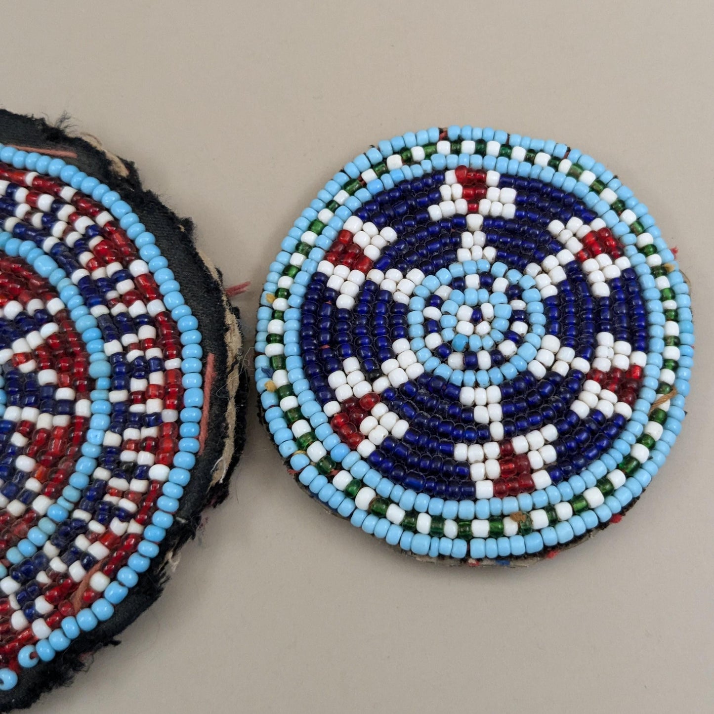 Vintage Beaded Tribal Gul Flowers Kuchi Non-Matching Patches (16721)