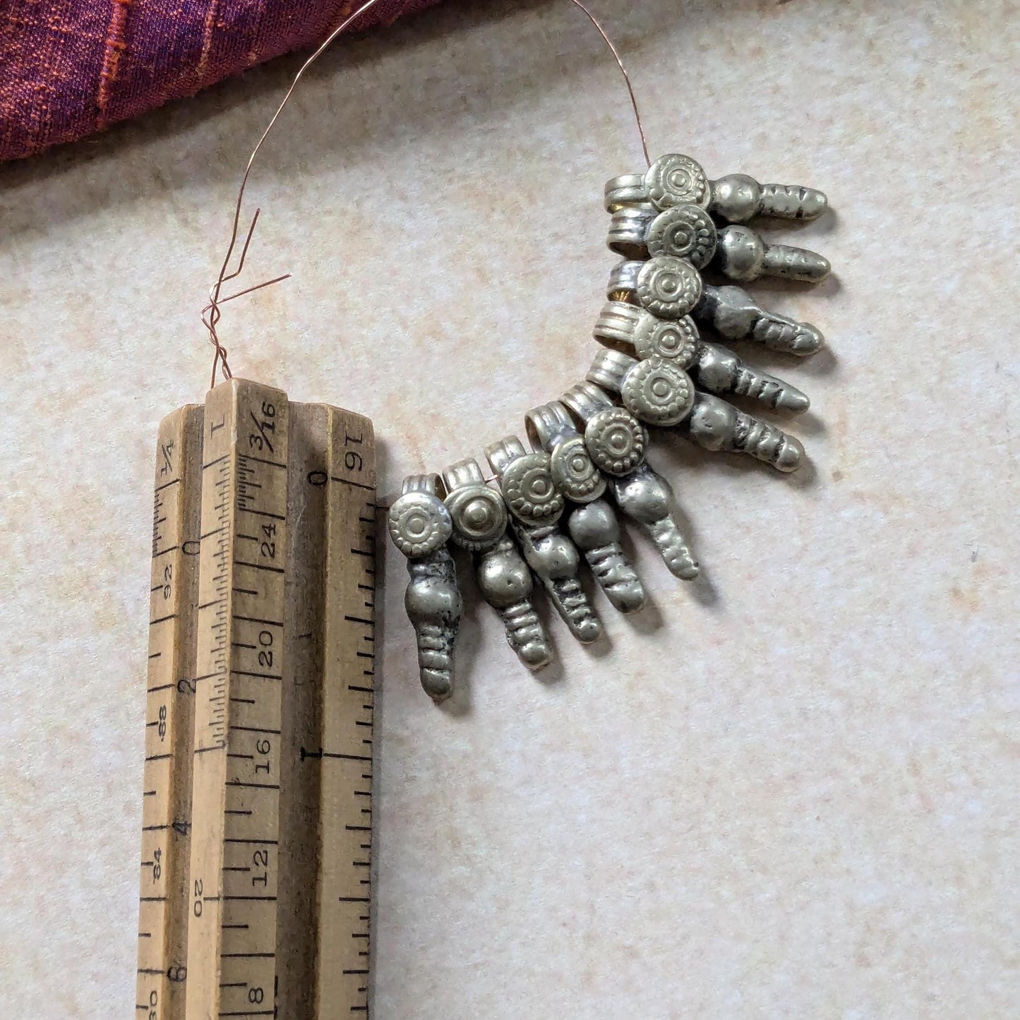 Vintage Tribal Spacer Charms Rustic Ethnic Findings 10 Charms (17066)