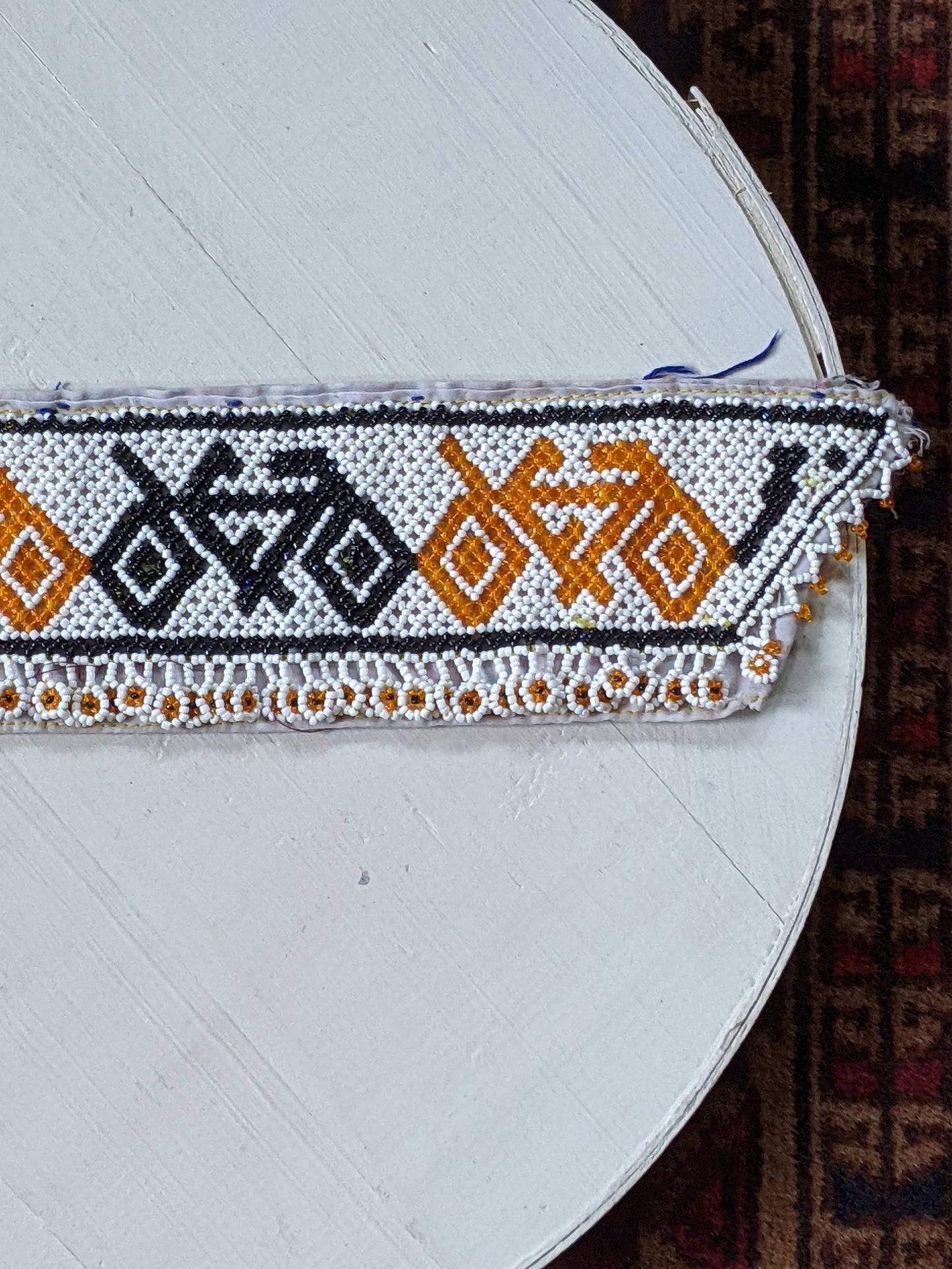 Beaded Afghan Textile Bicycle Ethnic Tribal Kuchi Nomadic Art (#10895)