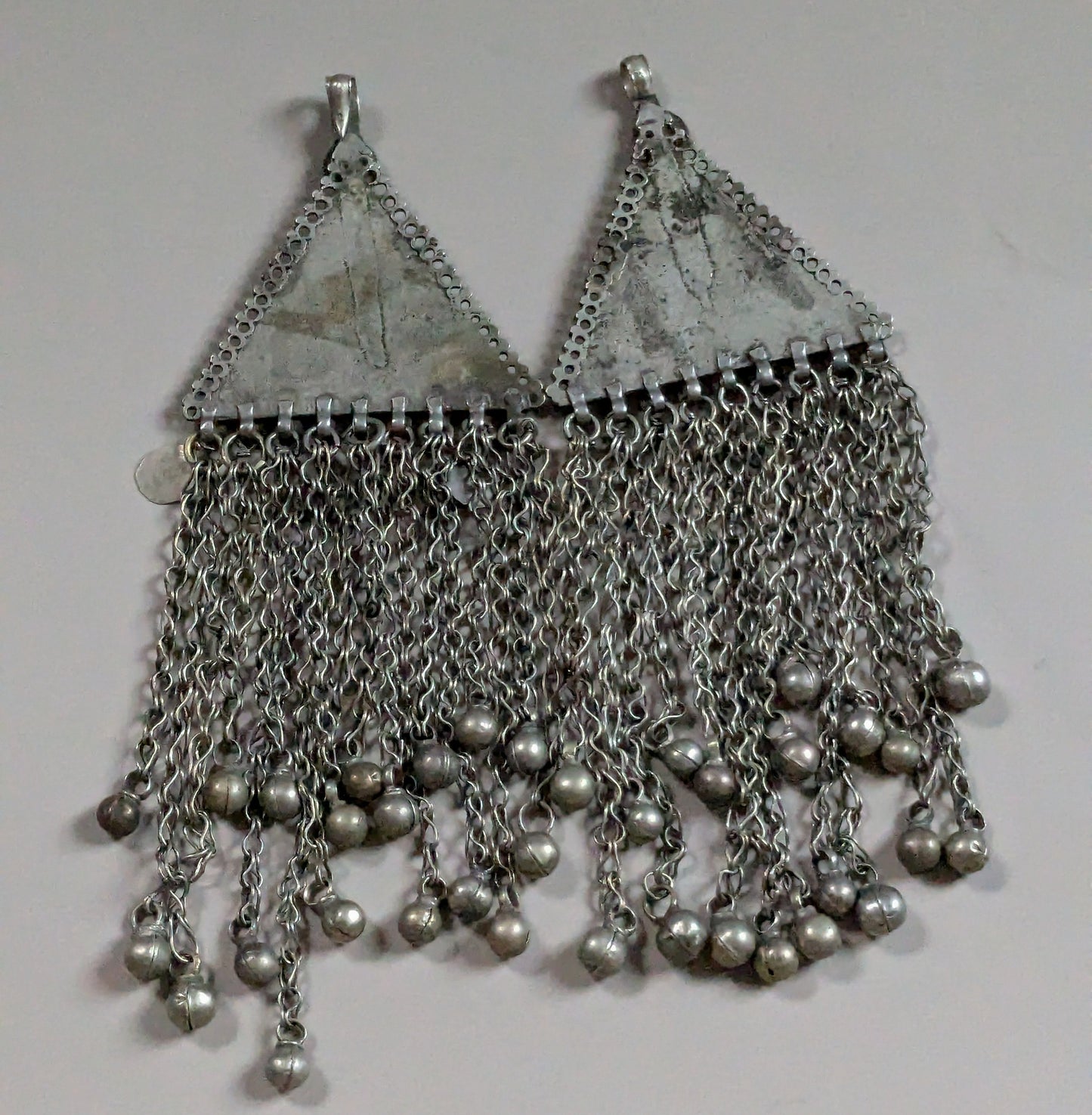 Matching Vintage Kuchi Tribal Pendants Hair Jewelry Large Adornment (16366)