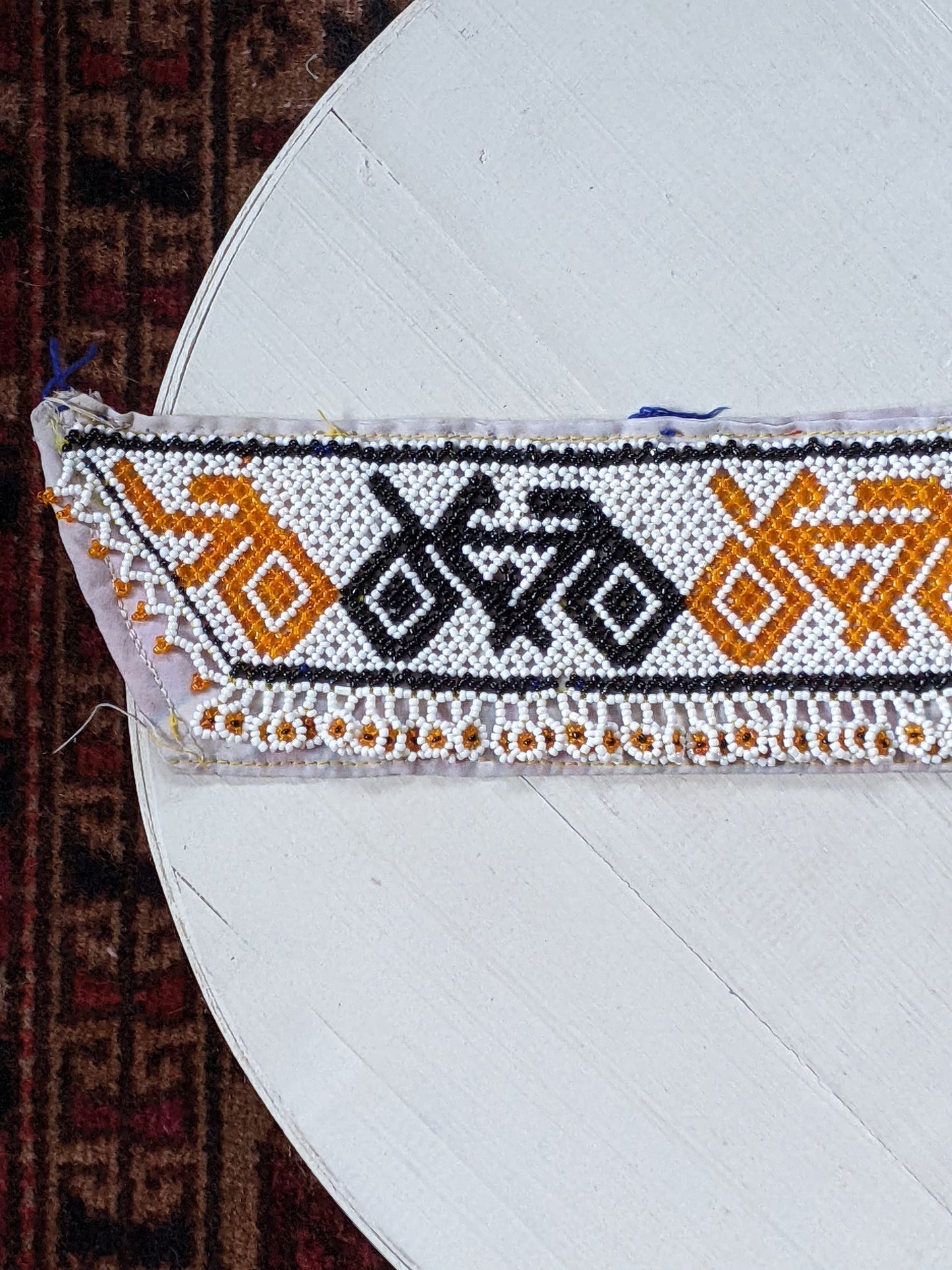 Beaded Afghan Textile Bicycle Ethnic Tribal Kuchi Nomadic Art (#10895)