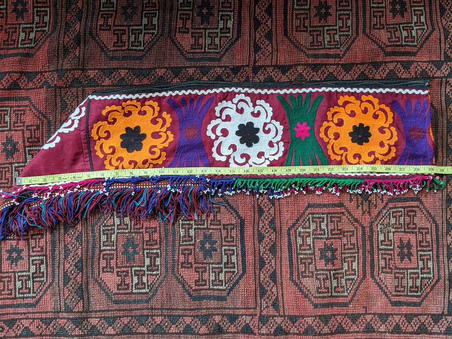 Uzbek Suzani Saya Saye Gosha Textile Segusha Central Asian Embroidery (#14274)