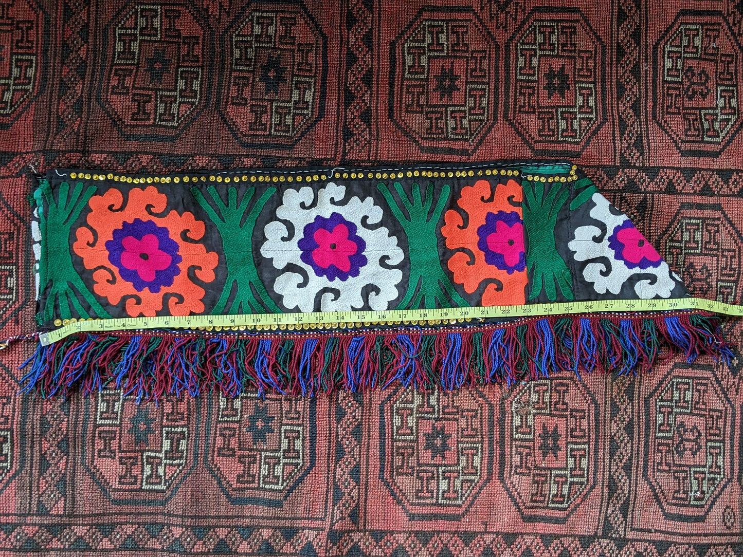 Uzbek Suzani Saya Saye Gosha Textile Segusha Central Asian Embroidery (#14275)