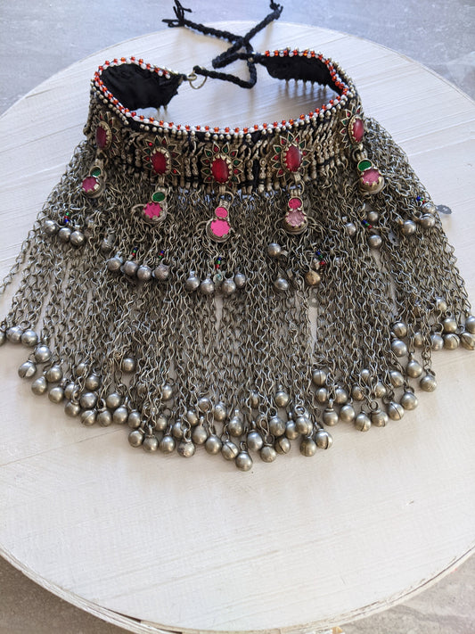 Heavy Tribal Choker From Waziristan Vintage Ethnic Waziri Jewelry (#12506)