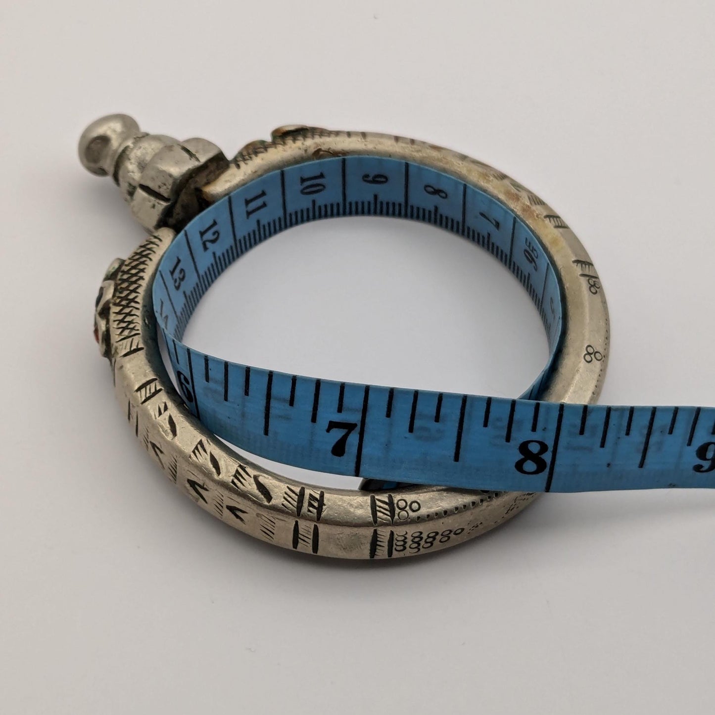 Unique Vintage Bracelet Old Tribal Jewelry 7" HAND SIZE (17096)