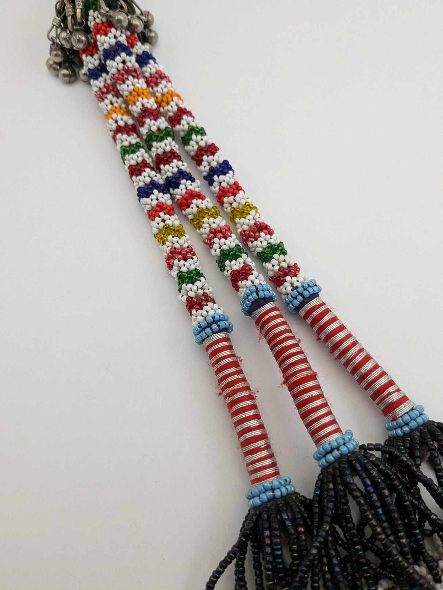 Beaded Tribal Tassel from Baluchistan Ethnic Adornment 11.5" (17161)