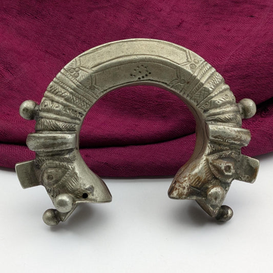 Old Afghan Pakistan Tirah Valley Bracelet Unique Makara 6" (17321)