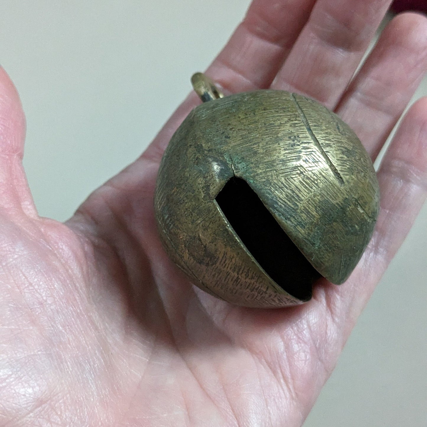 Oversize Vintage Brass Bell with 7UP Advert from Punjab (16814)